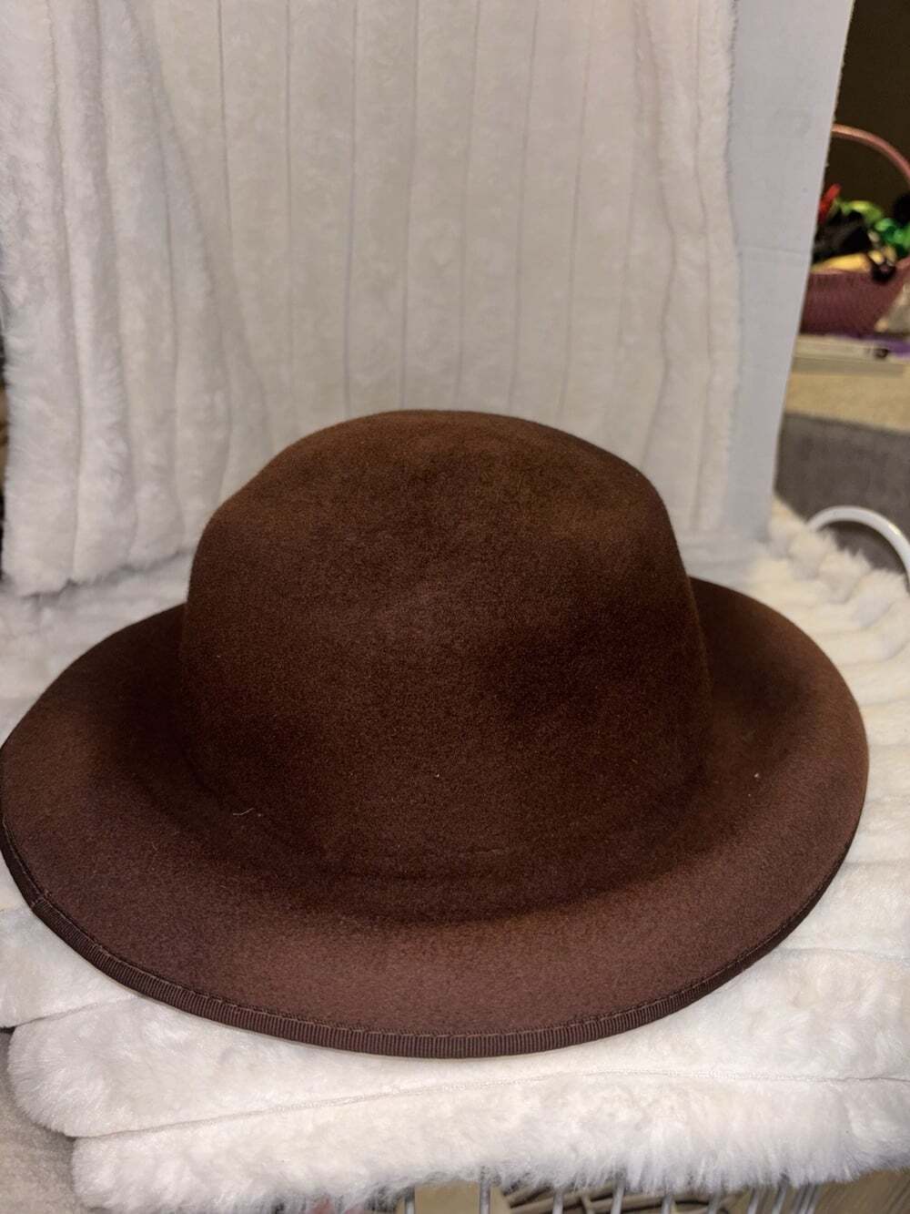 Vintage Helen Kaminski Wool Felt Cloche Hat Brown One Size OS Australia 80's